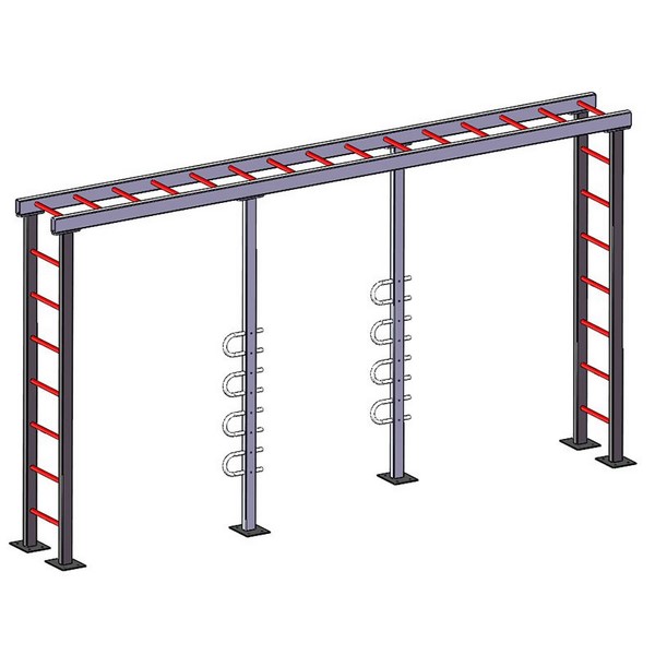 قضبان التسلق الأفقية C18