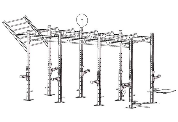 محطة تدريب بار (تحاكي حركة القرد) C37